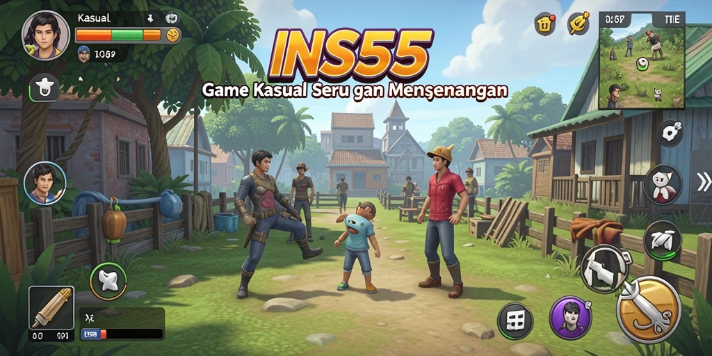 Antarmuka menarik dari game Kasual INS55 yang penuh warna.