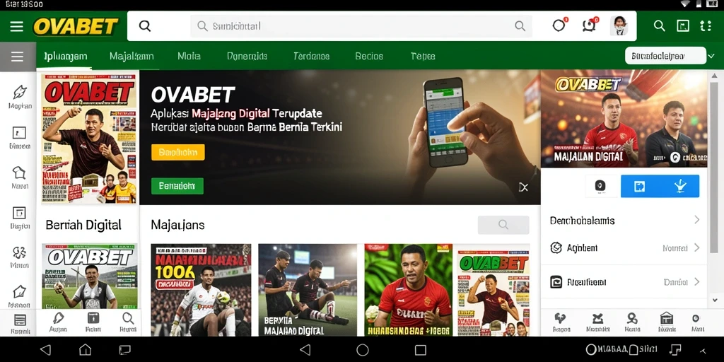 Tampilan antarmuka aplikasi OVABET yang menarik dan mudah digunakan.