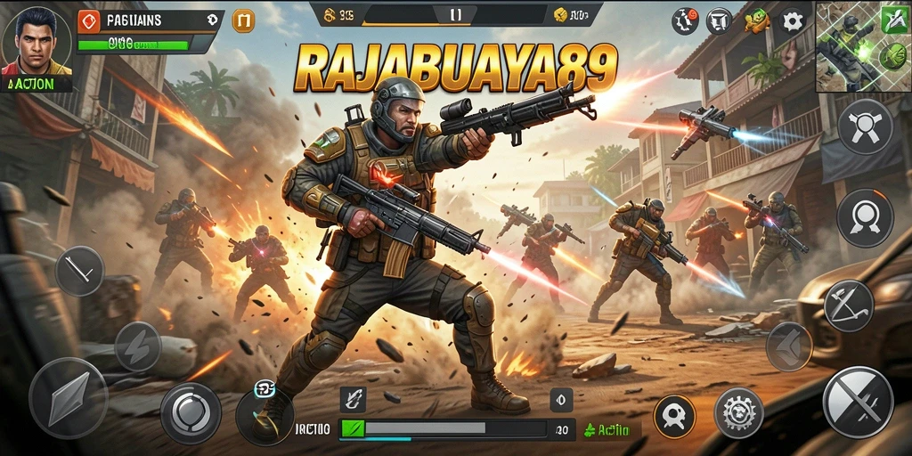 Tampilan antarmuka seru dalam RAJABUAYA89 yang penuh aksi.