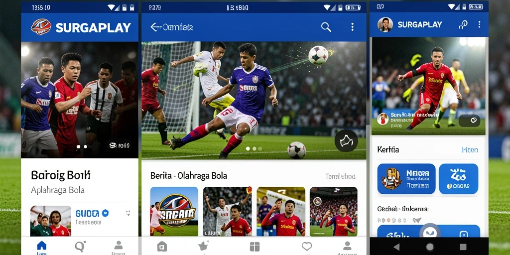 Tampilan antarmuka aplikasi SURGAPLAY yang informatif dan menarik.